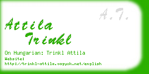 attila trinkl business card